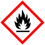 Flammable hazard (symbol: flame)