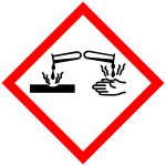 Corrosive hazard (symbol: Corrosion)