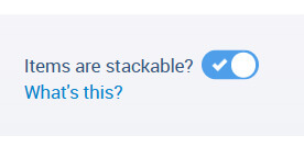 Toggle for Stackable Item
