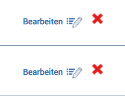 Bearbeiten Button in der Produktbibliothek