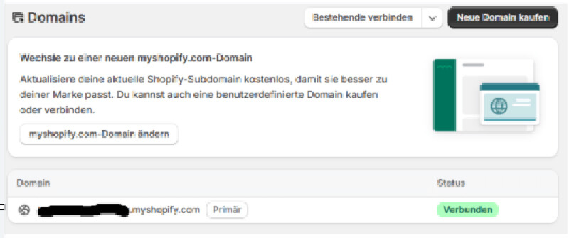 Copy your MyShopfiy domain