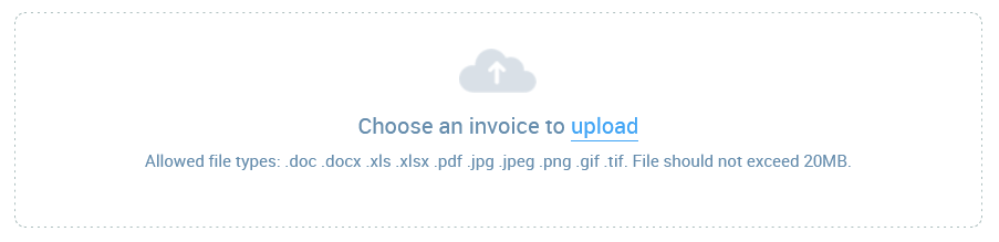 Custom invoice file formats