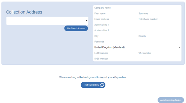 The import process for eBay orders