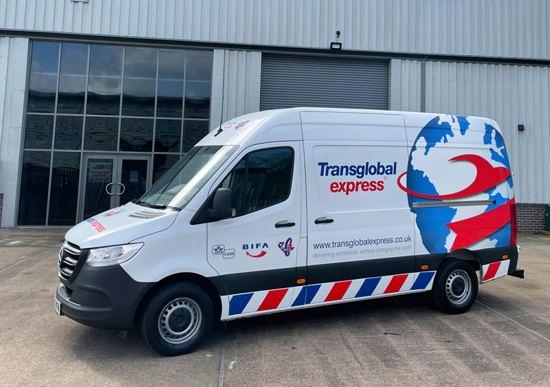 One of our vans outside our new East Midlands depot